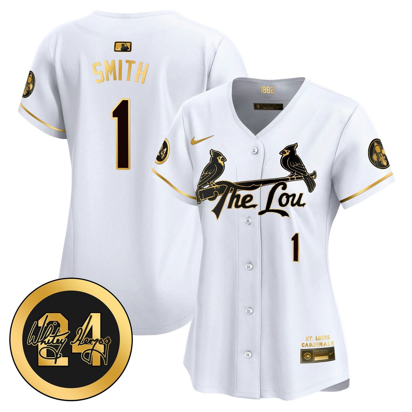 Camisa MLB Women’s St. Louis 2024 City Connect Whitey Herzog Patch Vapor Premier Limited Jersey