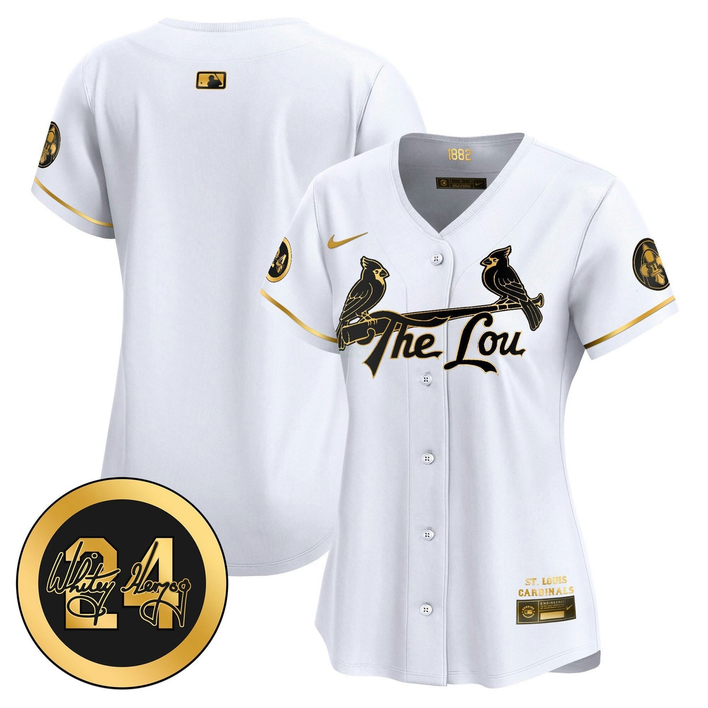 Camisa MLB Women’s St. Louis 2024 City Connect Whitey Herzog Patch Vapor Premier Limited Jersey