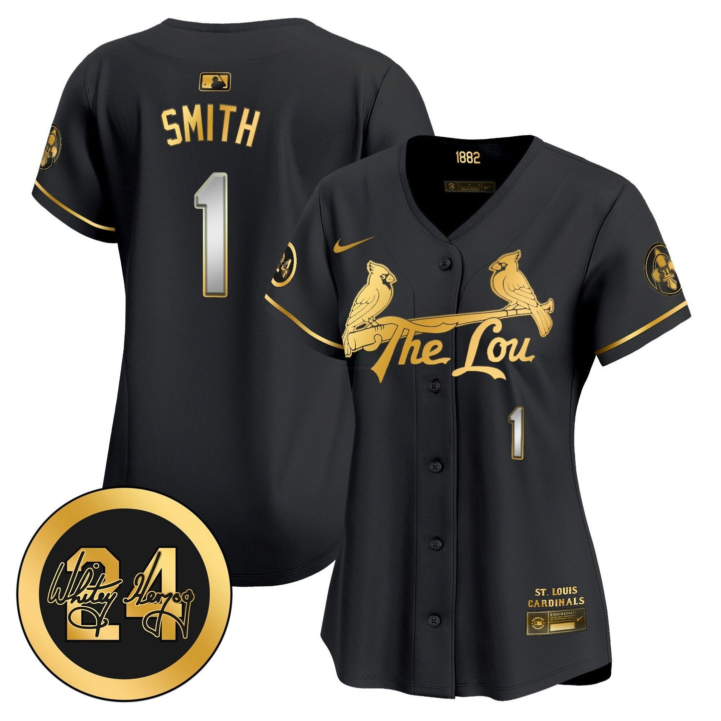 Camisa MLB Women’s St. Louis 2024 City Connect Whitey Herzog Patch Vapor Premier Limited Jersey