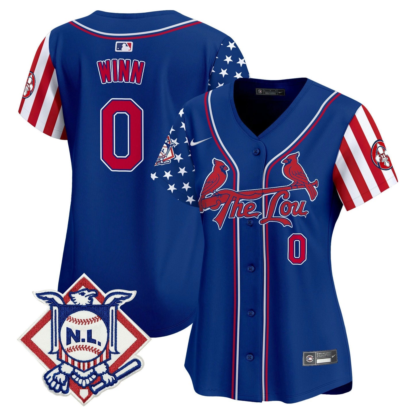 Camisa MLB Women’s St. Louis 2024 Fourth of July Vapor Premier Limited Jersey