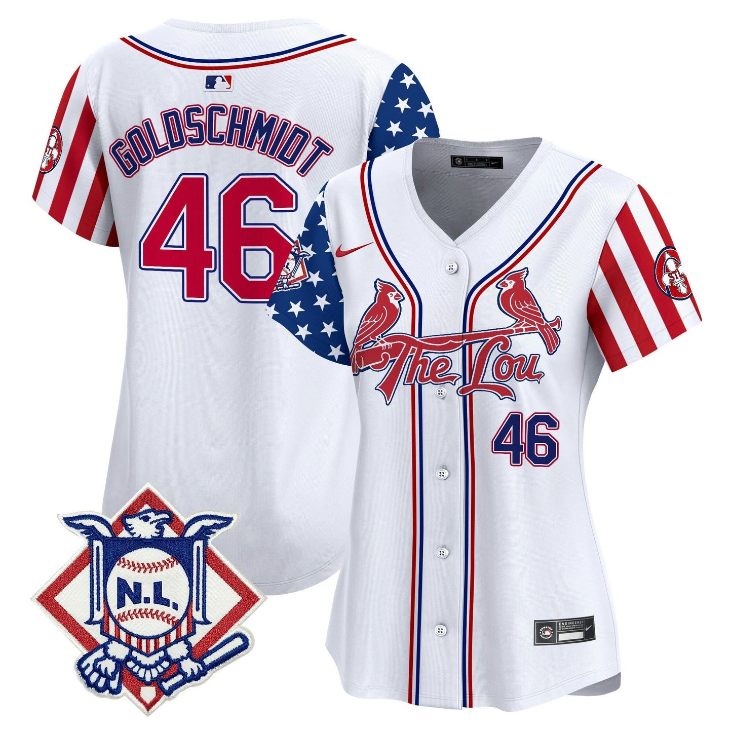 Camisa MLB Women’s St. Louis 2024 Fourth of July Vapor Premier Limited Jersey