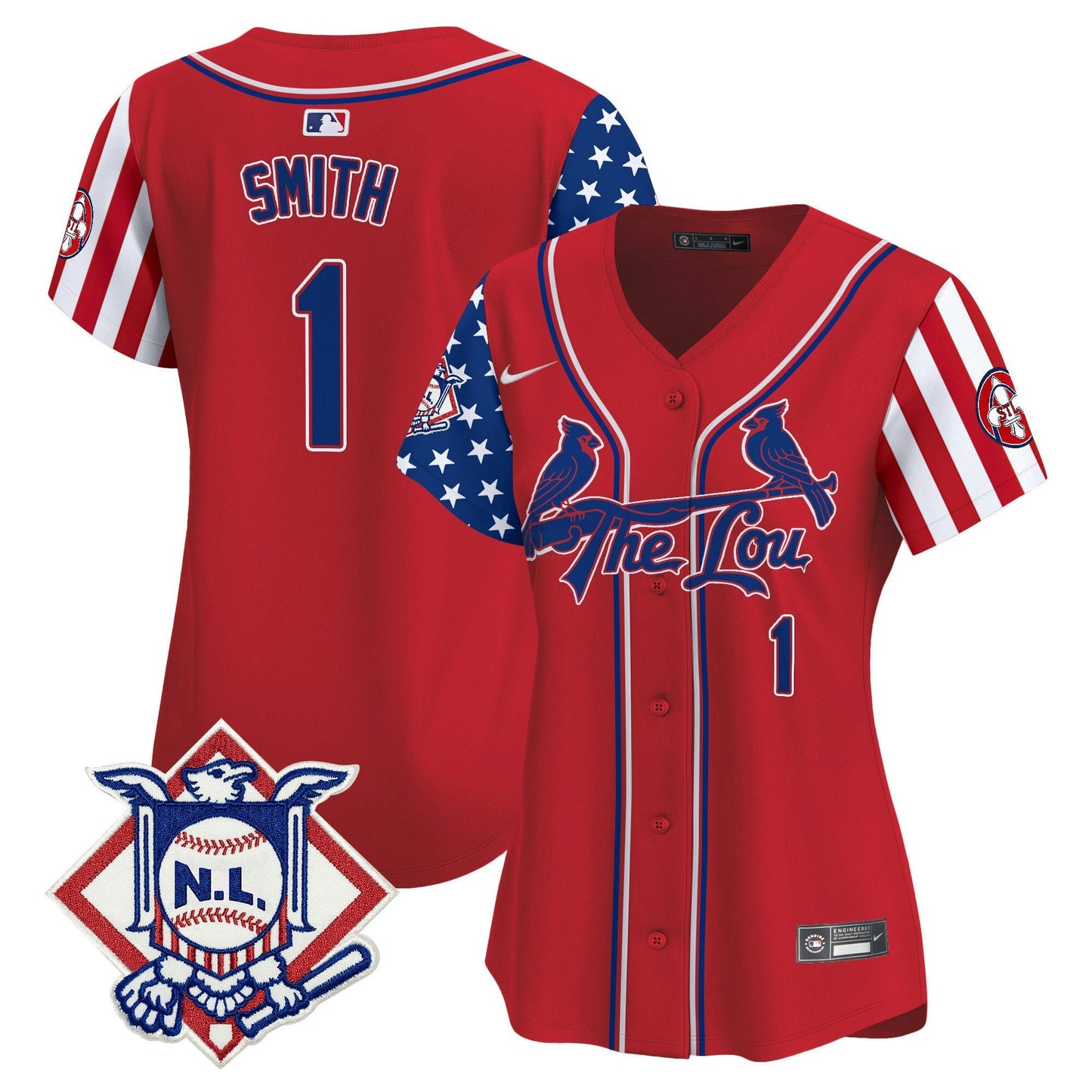 Camisa MLB Women’s St. Louis 2024 Fourth of July Vapor Premier Limited Jersey