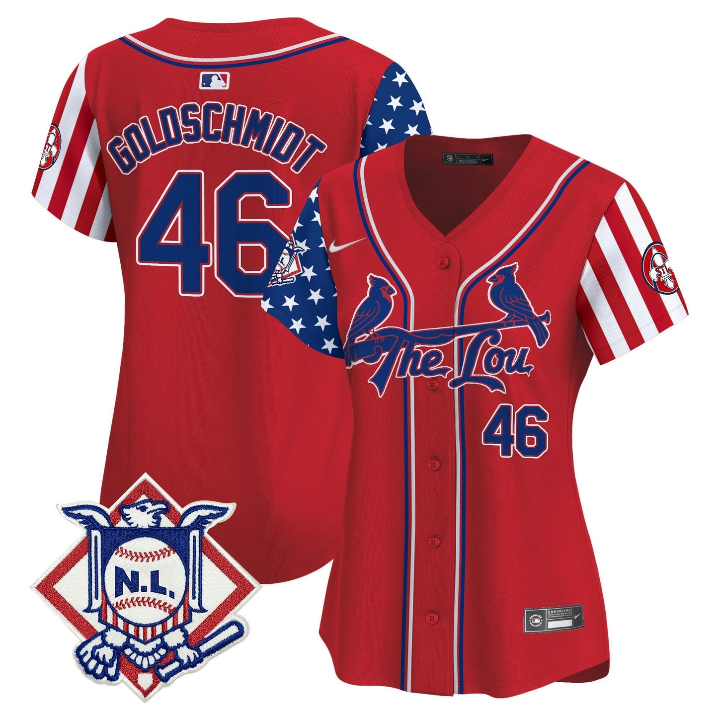 Camisa MLB Women’s St. Louis 2024 Fourth of July Vapor Premier Limited Jersey