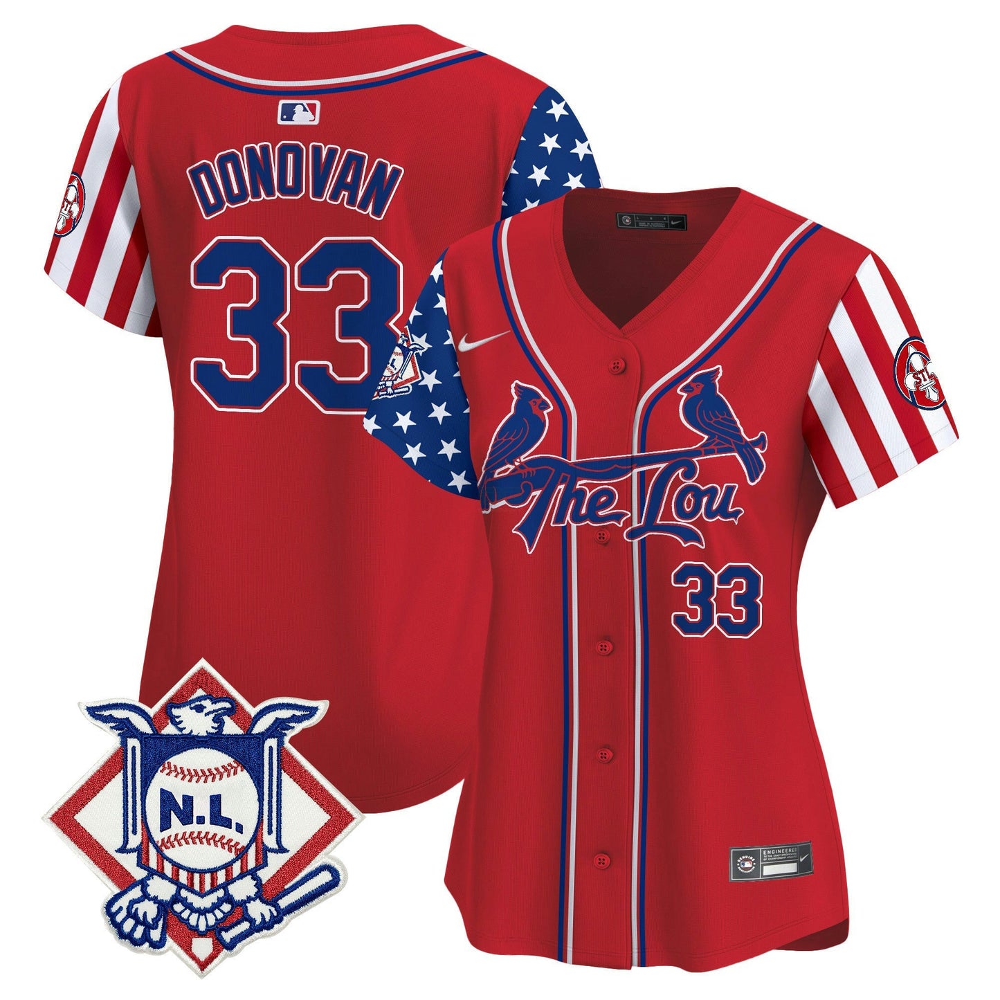 Camisa MLB Women’s St. Louis 2024 Fourth of July Vapor Premier Limited Jersey
