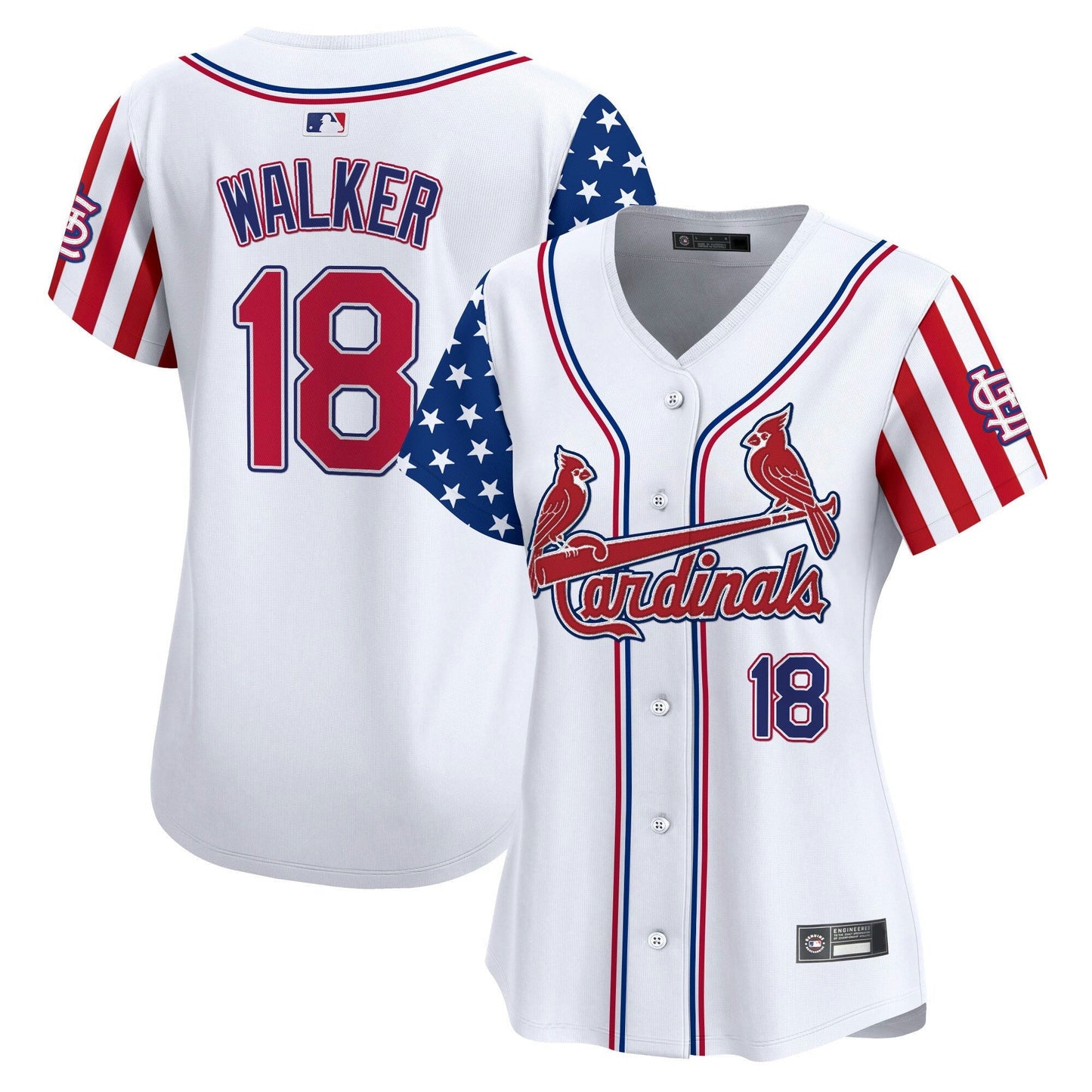 Camisa MLB Women’s St. Louis 2025 Independence Day Vapor Premier Limited Jersey V2