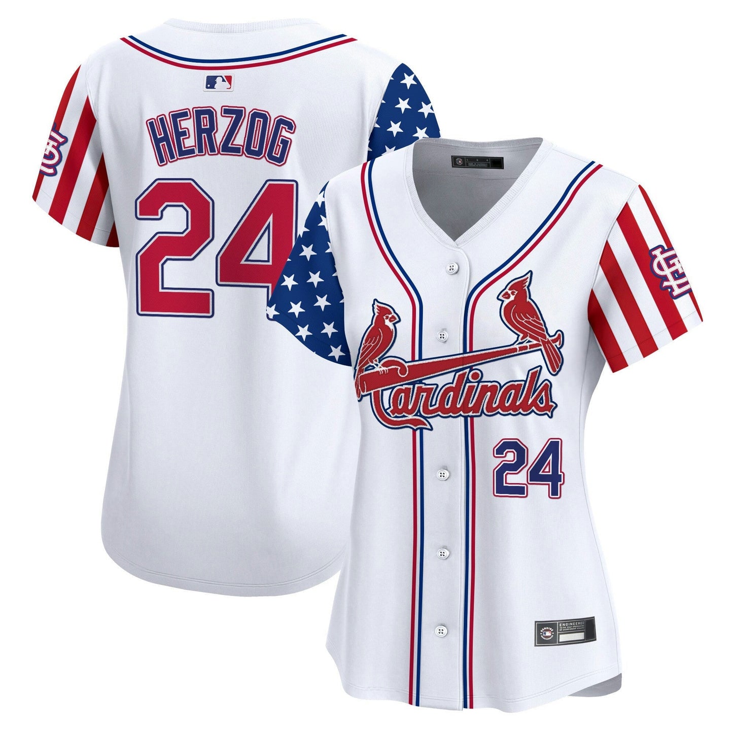 Camisa MLB Women’s St. Louis 2025 Independence Day Vapor Premier Limited Jersey V2