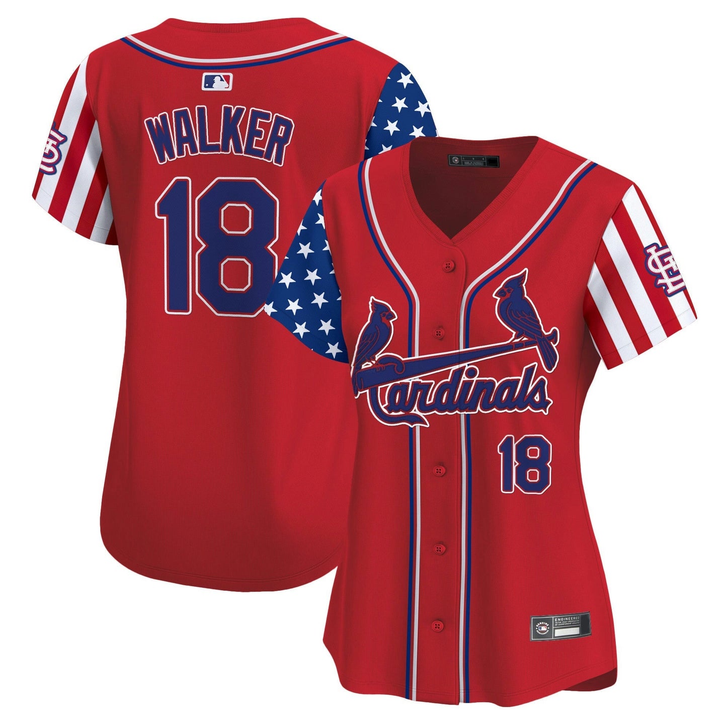 Camisa MLB Women’s St. Louis 2025 Independence Day Vapor Premier Limited Jersey V2