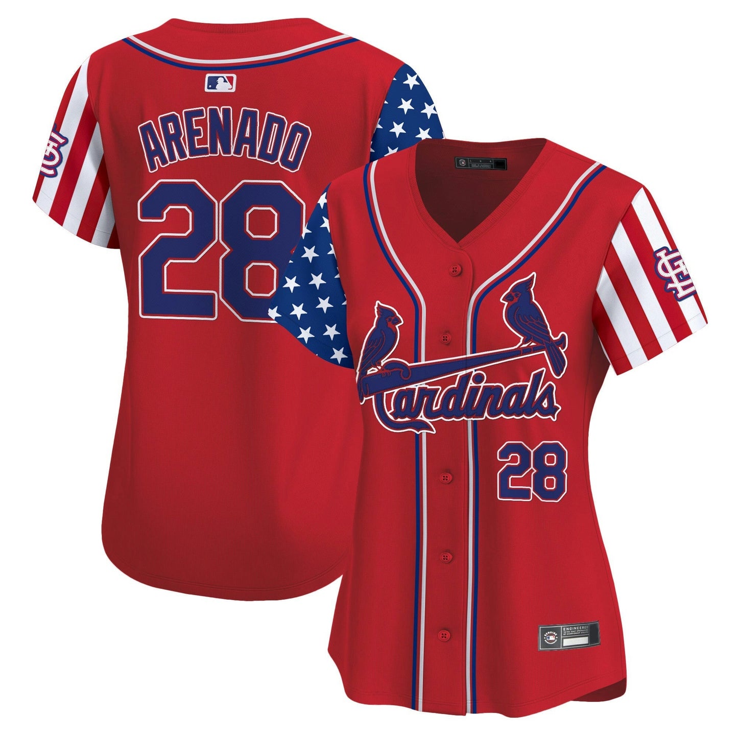 Camisa MLB Women’s St. Louis 2025 Independence Day Vapor Premier Limited Jersey V2