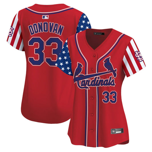 Camisa MLB Women’s St. Louis 2025 Independence Day Vapor Premier Limited Jersey V2