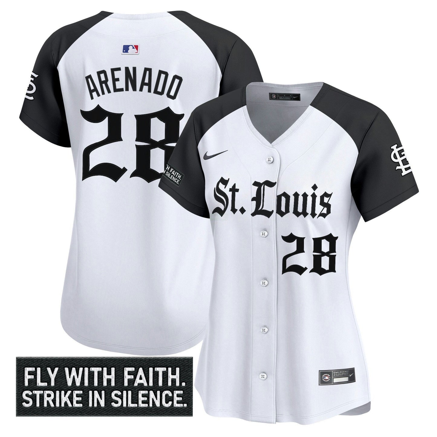 Camisa MLB Women’s St. Louis ‘Gothic Legacy Edition’ Vapor Premier Limited Jersey