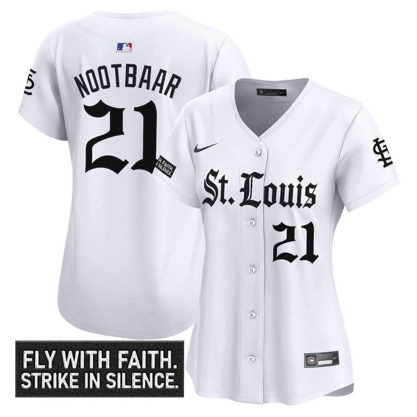 Camisa MLB Women’s St. Louis ‘Gothic Legacy Edition’ Vapor Premier Limited Jersey
