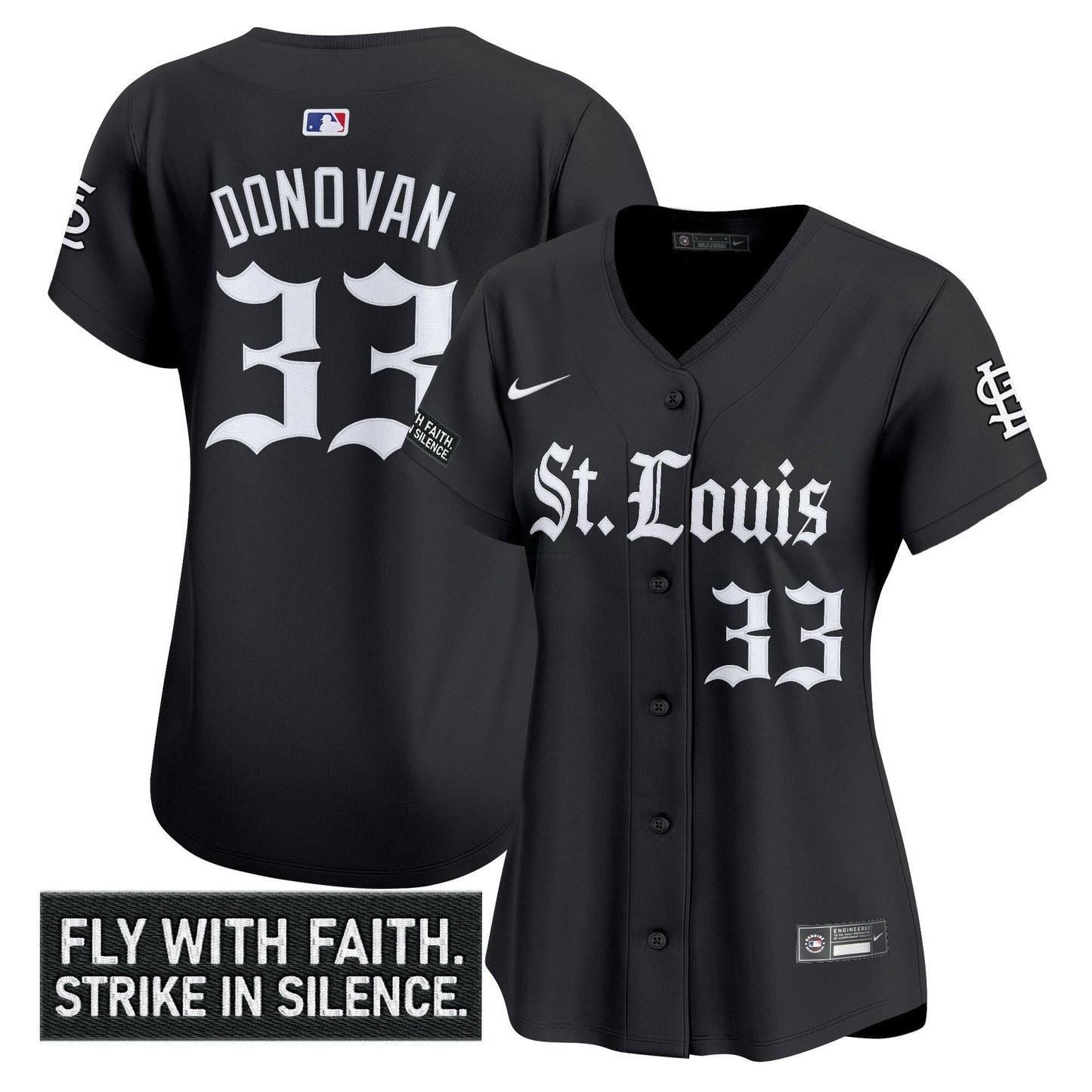 Camisa MLB Women’s St. Louis ‘Gothic Legacy Edition’ Vapor Premier Limited Jersey