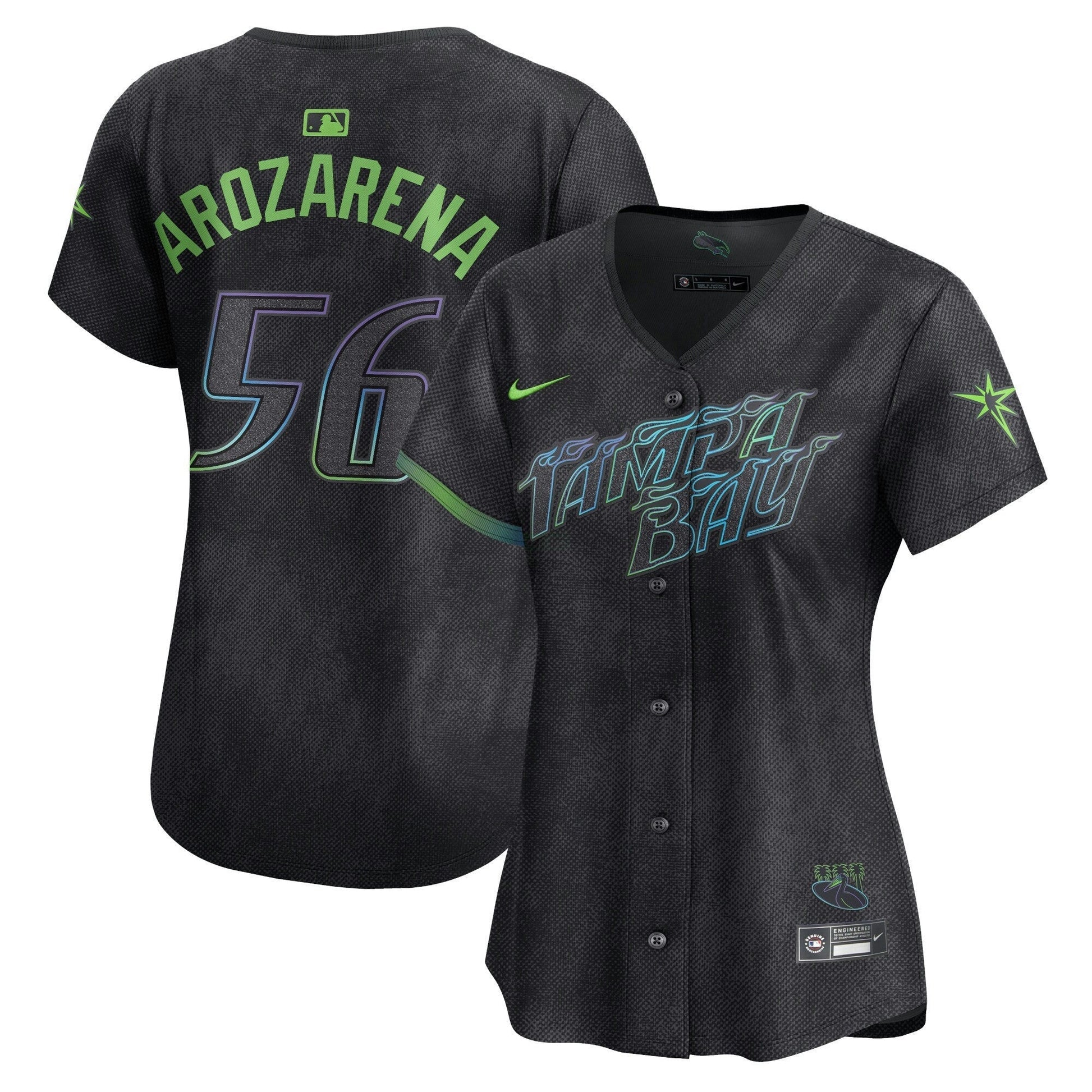 Camisa MLB Women’s Tampa Bay 2024 City Connect Vapor Premier Limited Jersey – Grafite