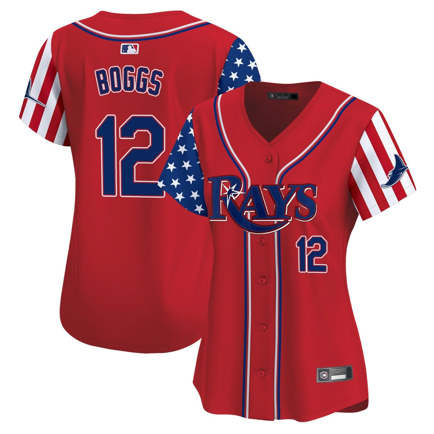 Camisa MLB Women’s Tampa Bay 2025 Independence Day Vapor Premier Limited Jersey