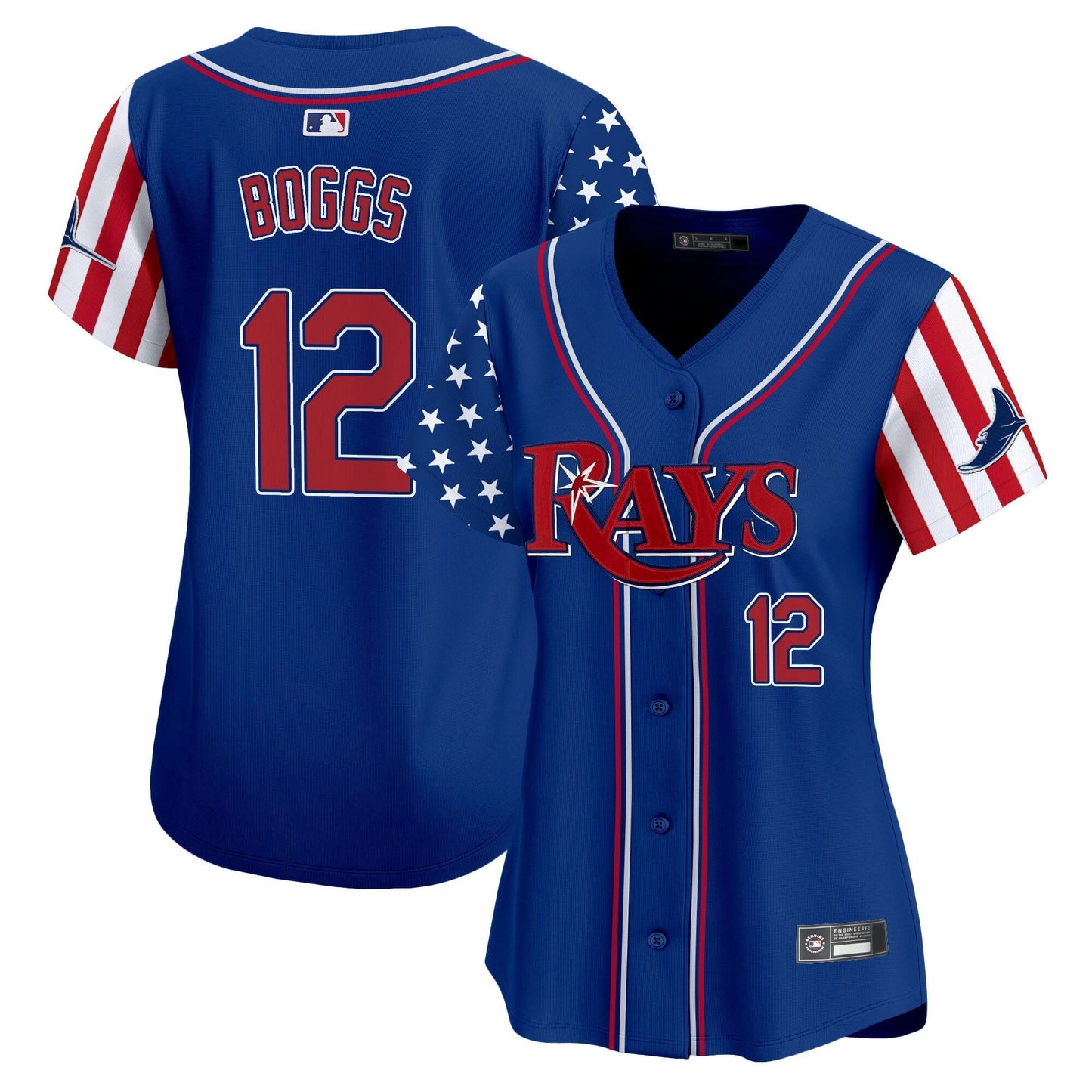 Camisa MLB Women’s Tampa Bay 2025 Independence Day Vapor Premier Limited Jersey