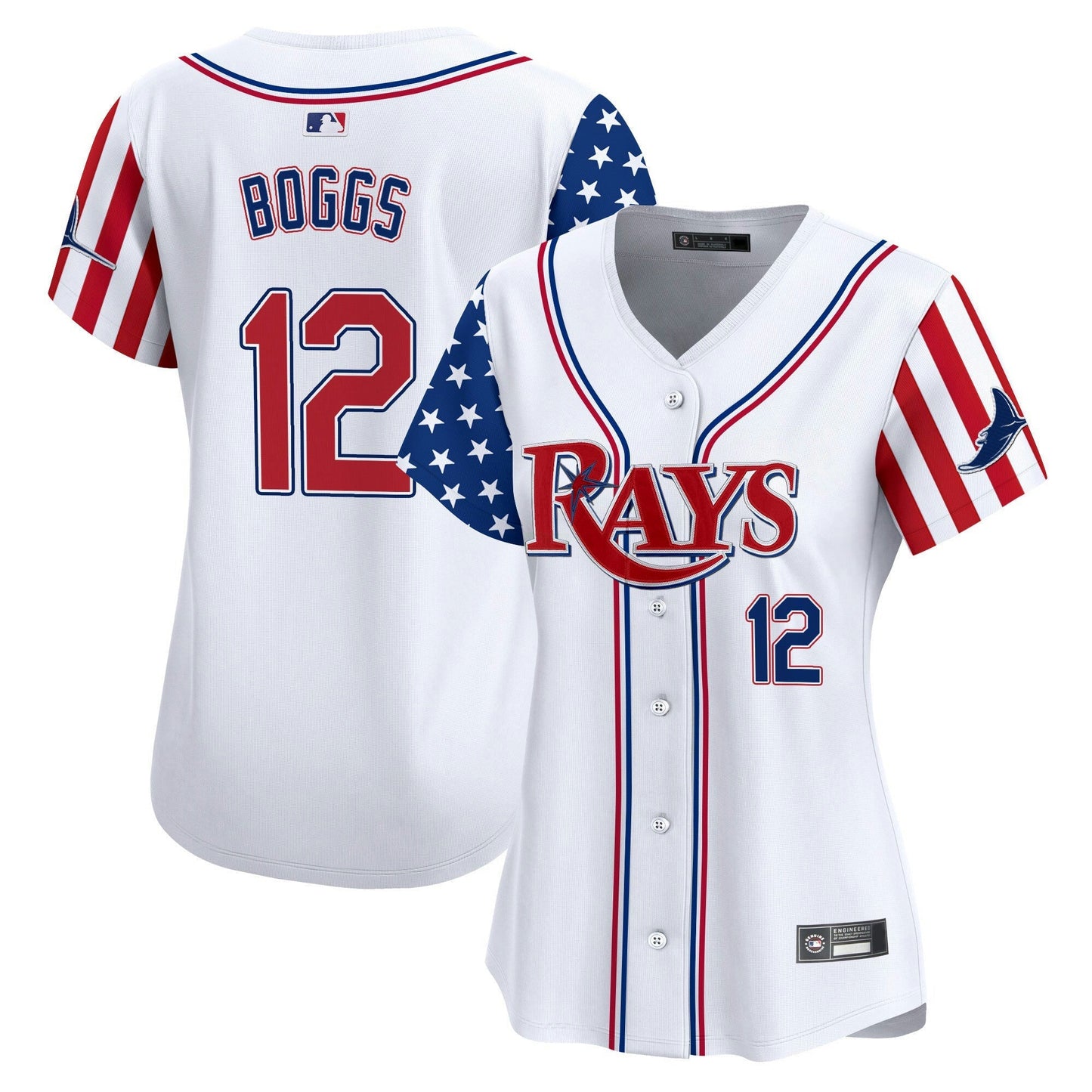 Camisa MLB Women’s Tampa Bay 2025 Independence Day Vapor Premier Limited Jersey