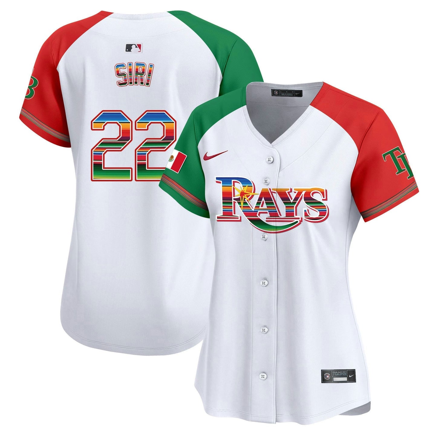 Camisa MLB Women’s Tampa Bay Mexico Vapor Premier Limited Jersey