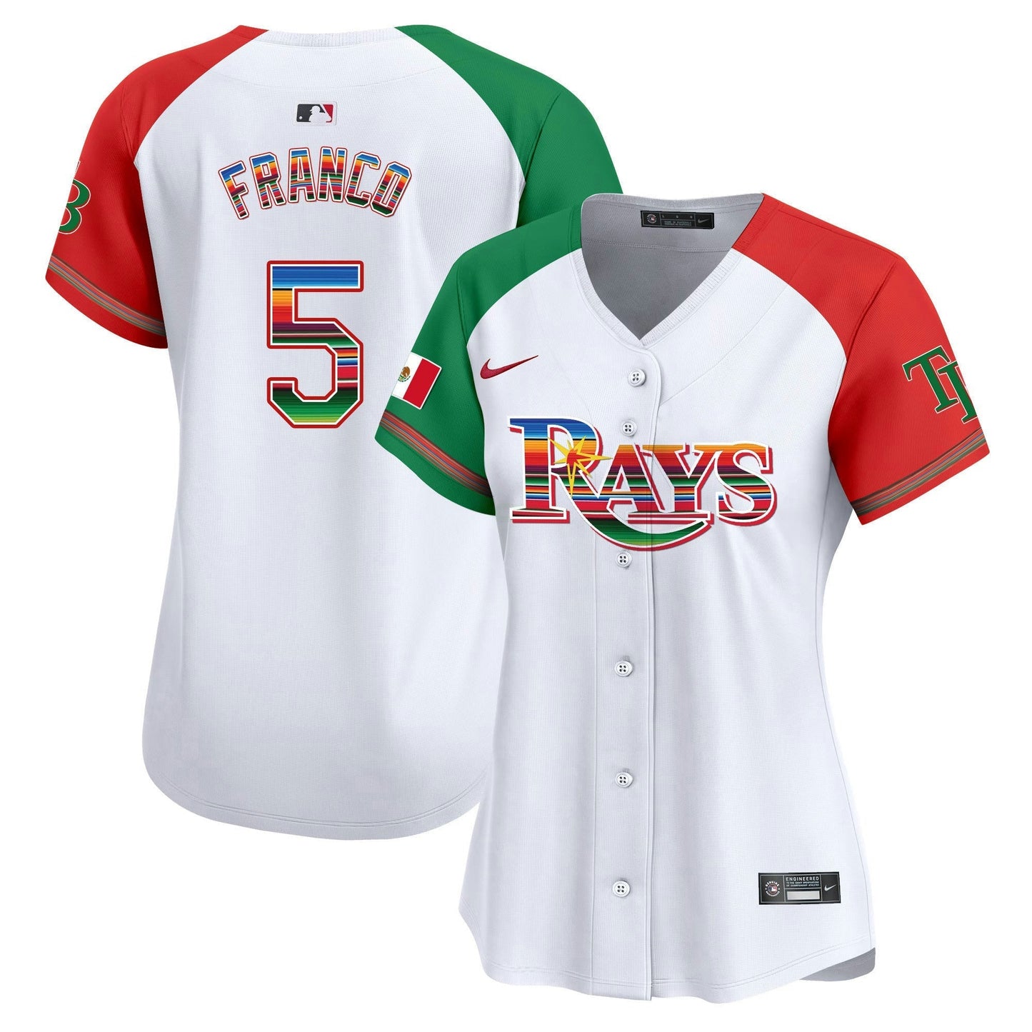 Camisa MLB Women’s Tampa Bay Mexico Vapor Premier Limited Jersey
