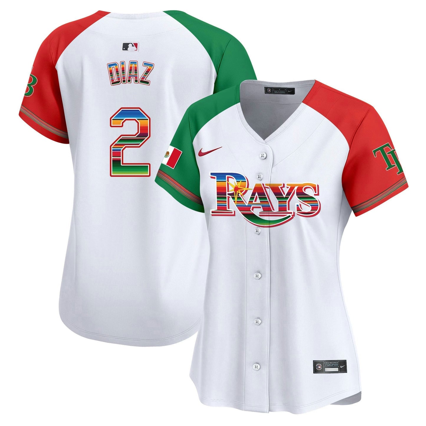 Camisa MLB Women’s Tampa Bay Mexico Vapor Premier Limited Jersey