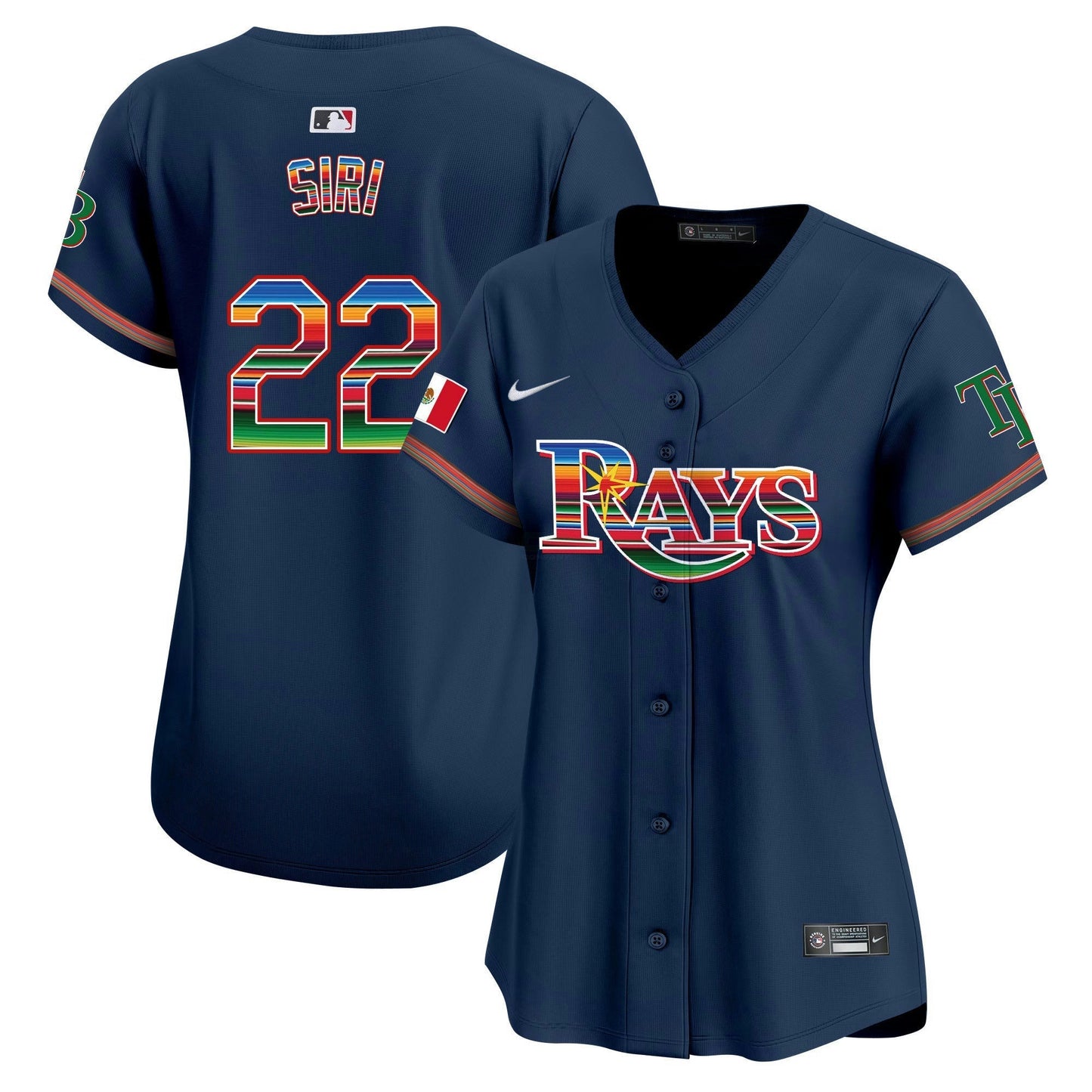 Camisa MLB Women’s Tampa Bay Mexico Vapor Premier Limited Jersey
