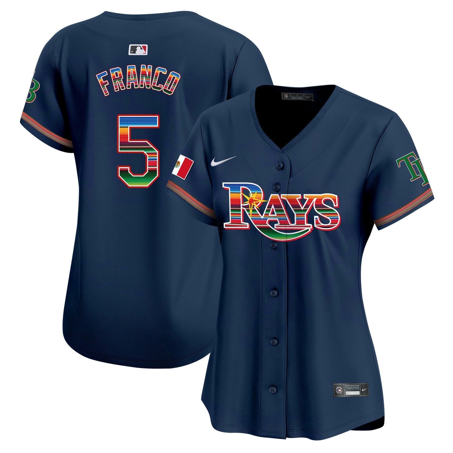 Camisa MLB Women’s Tampa Bay Mexico Vapor Premier Limited Jersey
