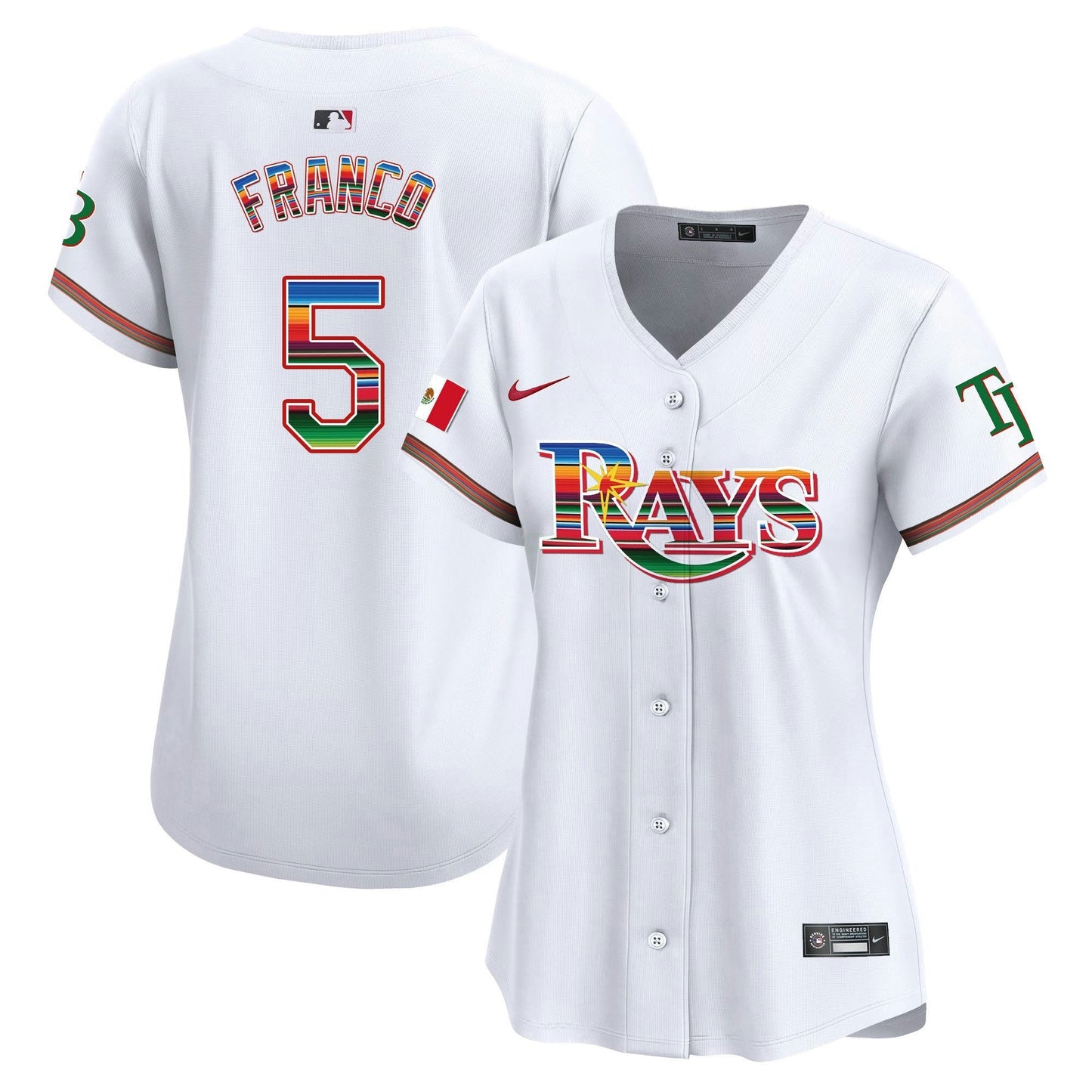 Camisa MLB Women’s Tampa Bay Mexico Vapor Premier Limited Jersey