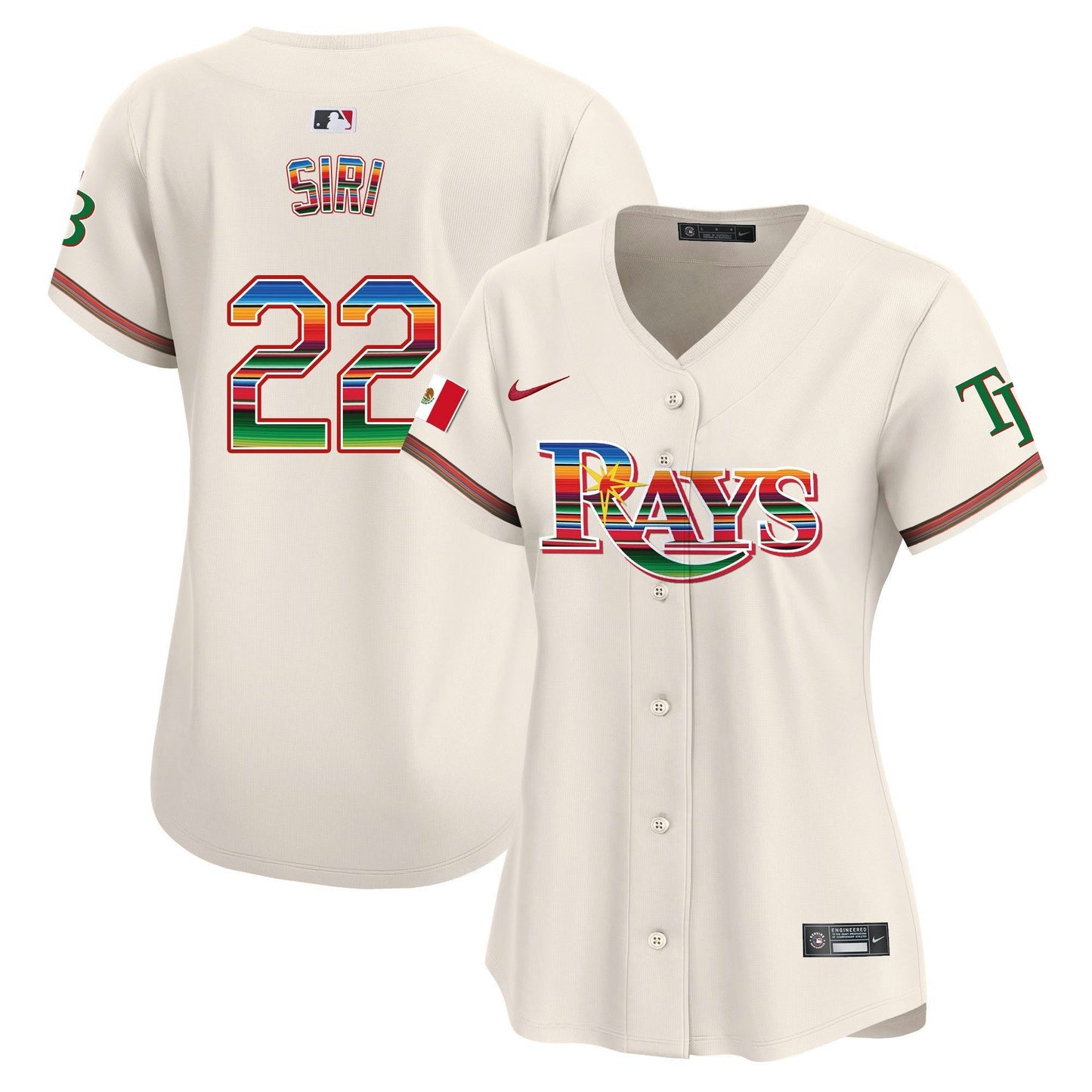 Camisa MLB Women’s Tampa Bay Mexico Vapor Premier Limited Jersey
