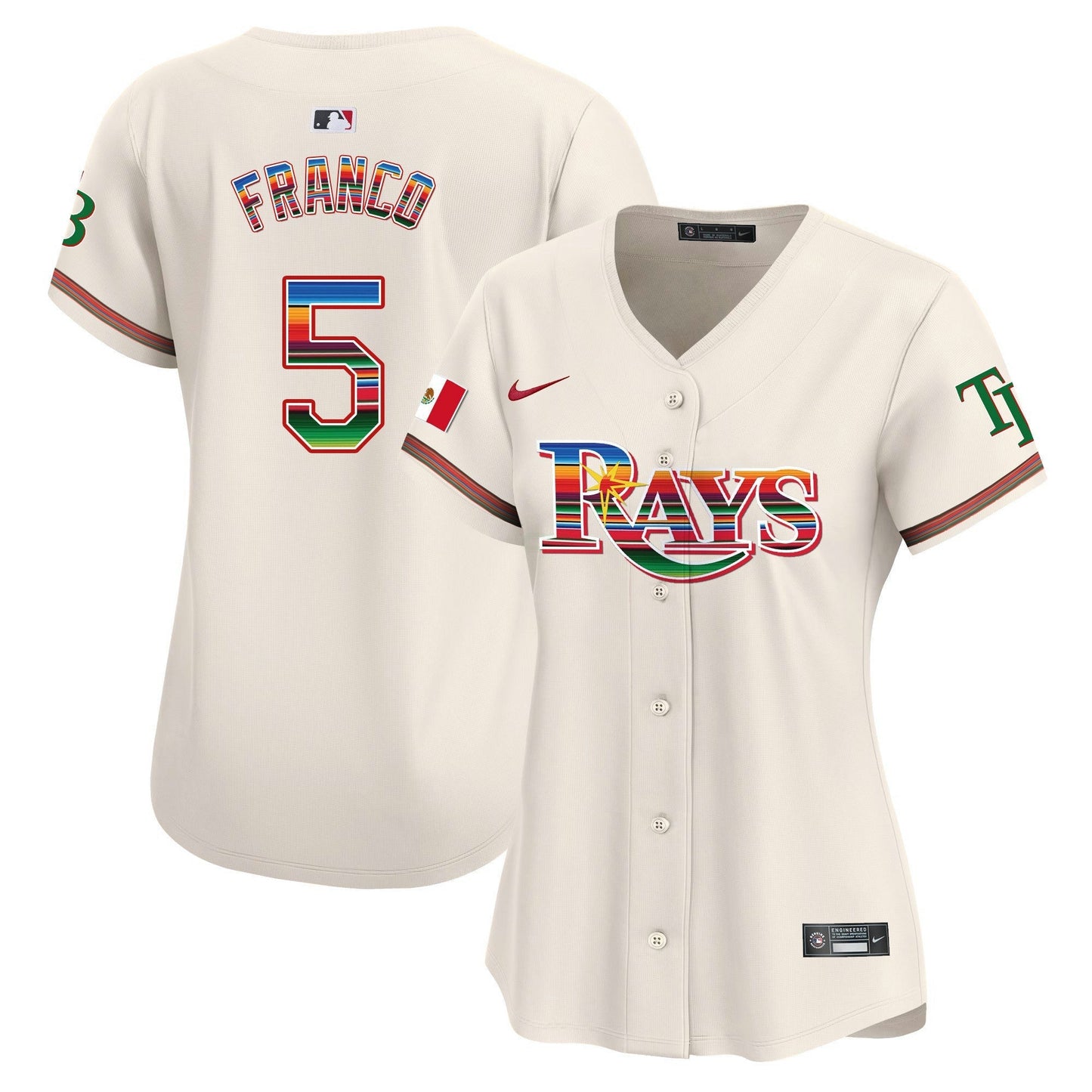 Camisa MLB Women’s Tampa Bay Mexico Vapor Premier Limited Jersey