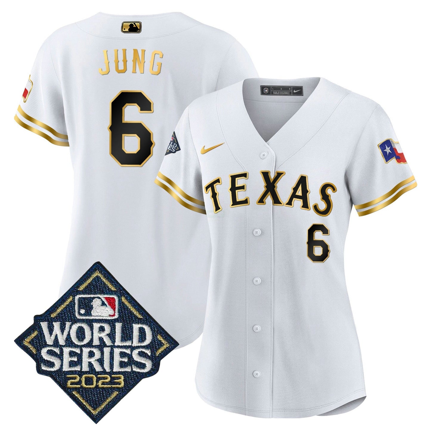 Camisa MLB Women’s Texas 2023 World Series Jersey