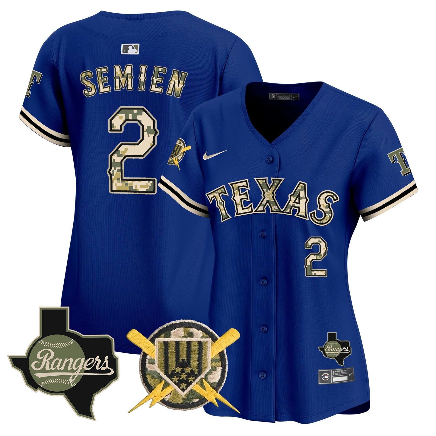 Camisa MLB Women’s Texas Armed Forces Day Vapor Premier Limited Jersey