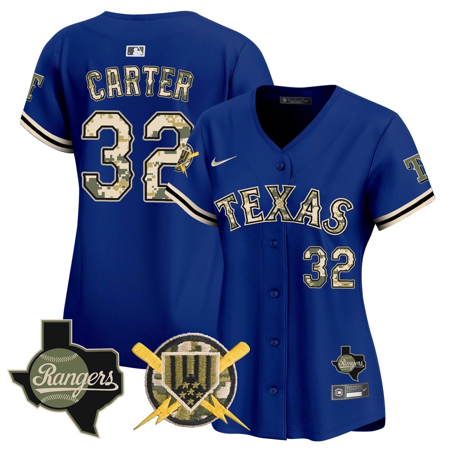 Camisa MLB Women’s Texas Armed Forces Day Vapor Premier Limited Jersey