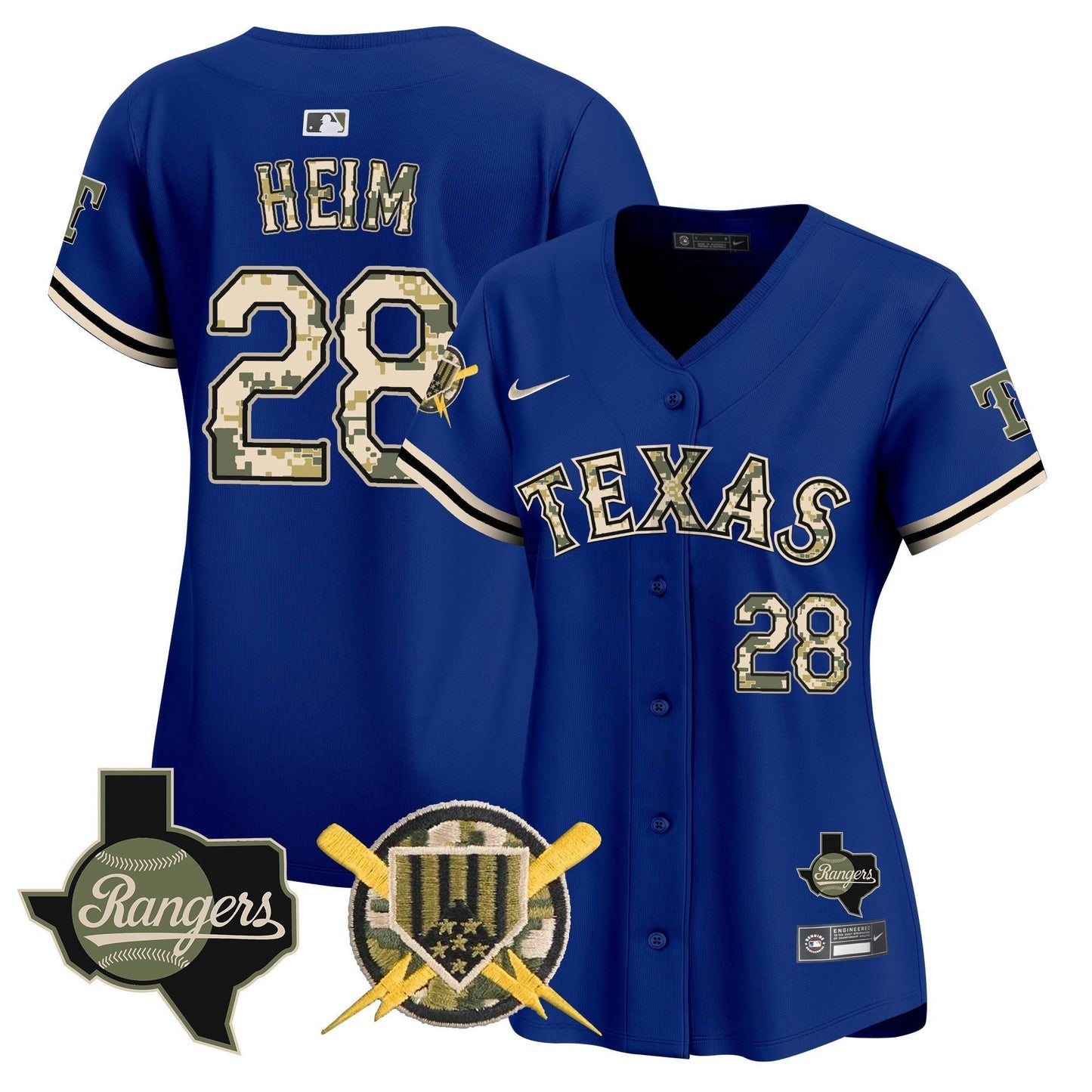 Camisa MLB Women’s Texas Armed Forces Day Vapor Premier Limited Jersey