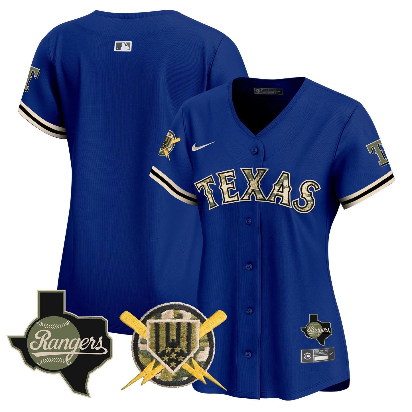 Camisa MLB Women’s Texas Armed Forces Day Vapor Premier Limited Jersey