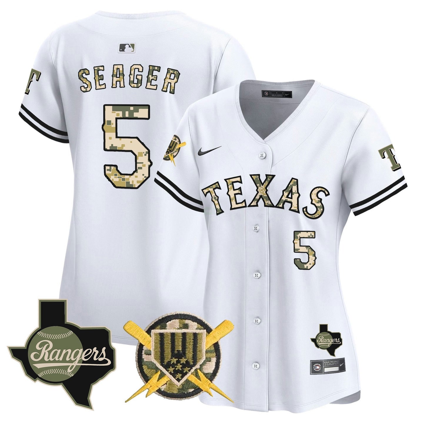 Camisa MLB Women’s Texas Armed Forces Day Vapor Premier Limited Jersey