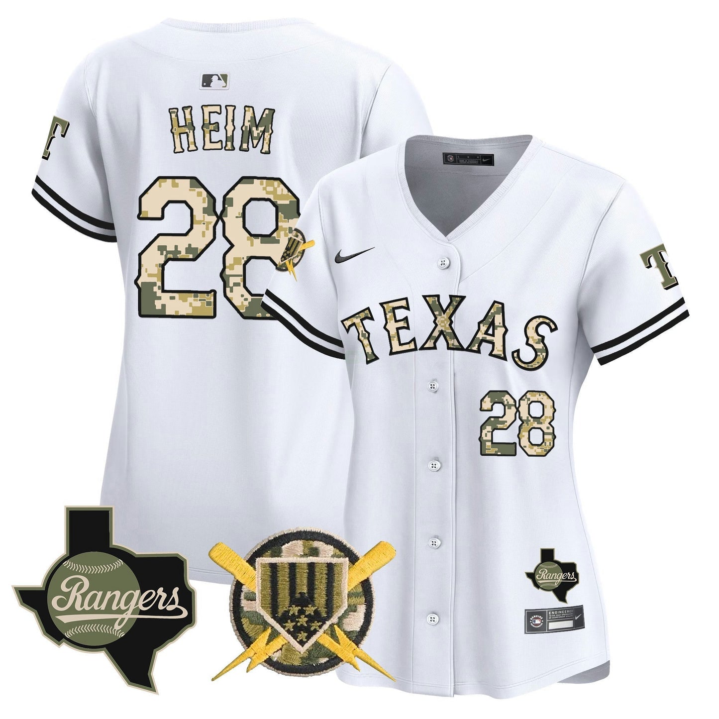 Camisa MLB Women’s Texas Armed Forces Day Vapor Premier Limited Jersey
