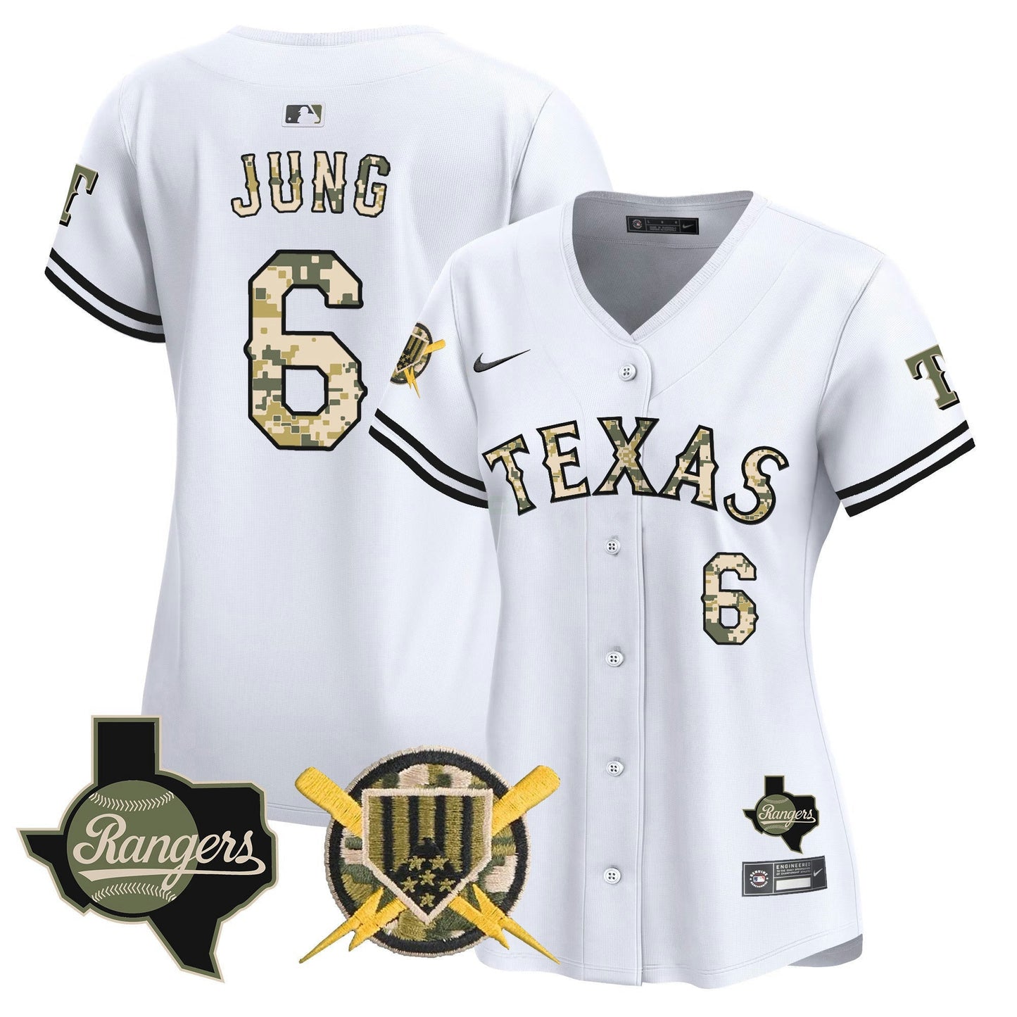 Camisa MLB Women’s Texas Armed Forces Day Vapor Premier Limited Jersey