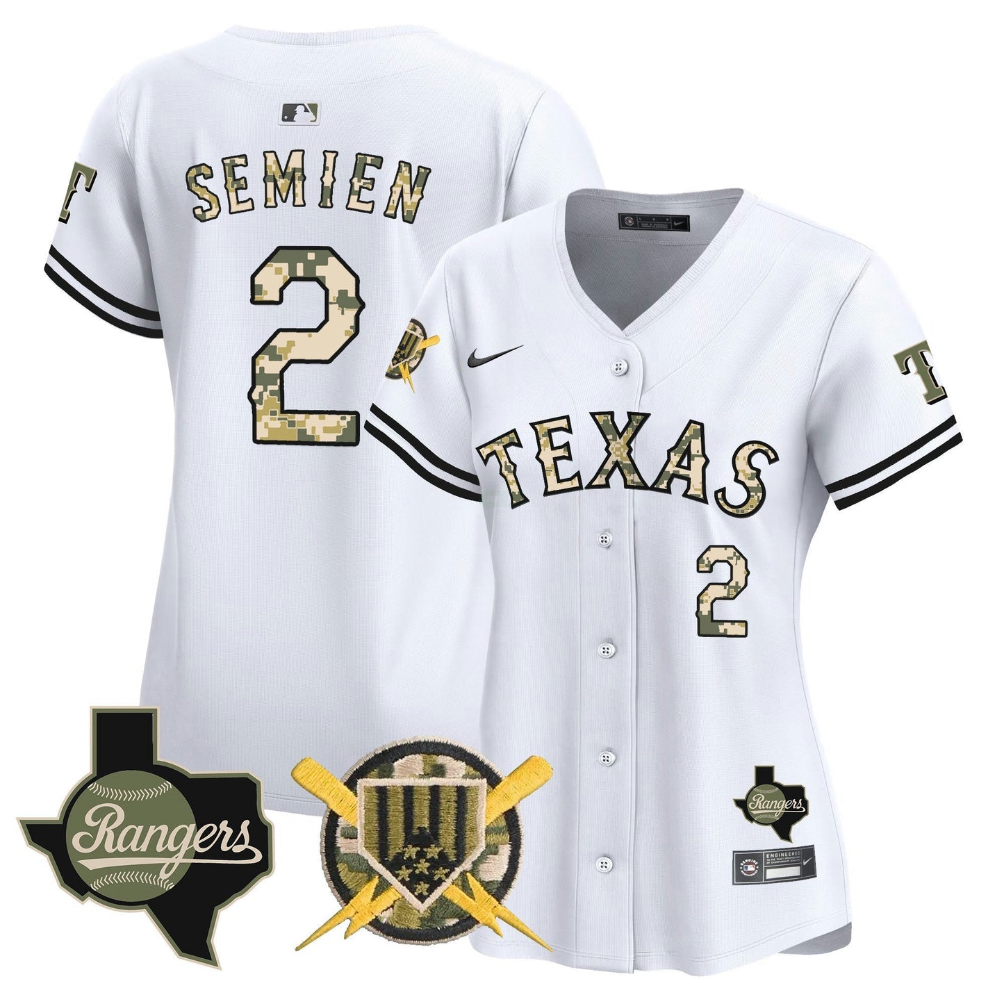 Camisa MLB Women’s Texas Armed Forces Day Vapor Premier Limited Jersey