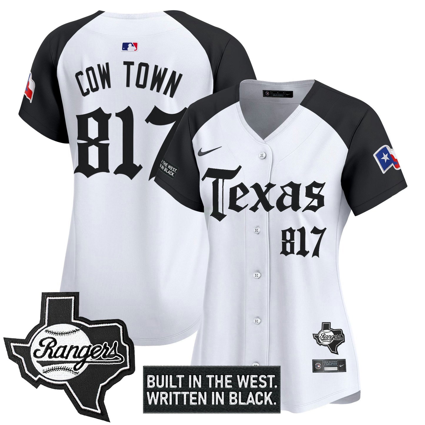 Camisa MLB Women’s Texas ‘Gothic Frontier Edition’ Vapor Premier Limited Jersey