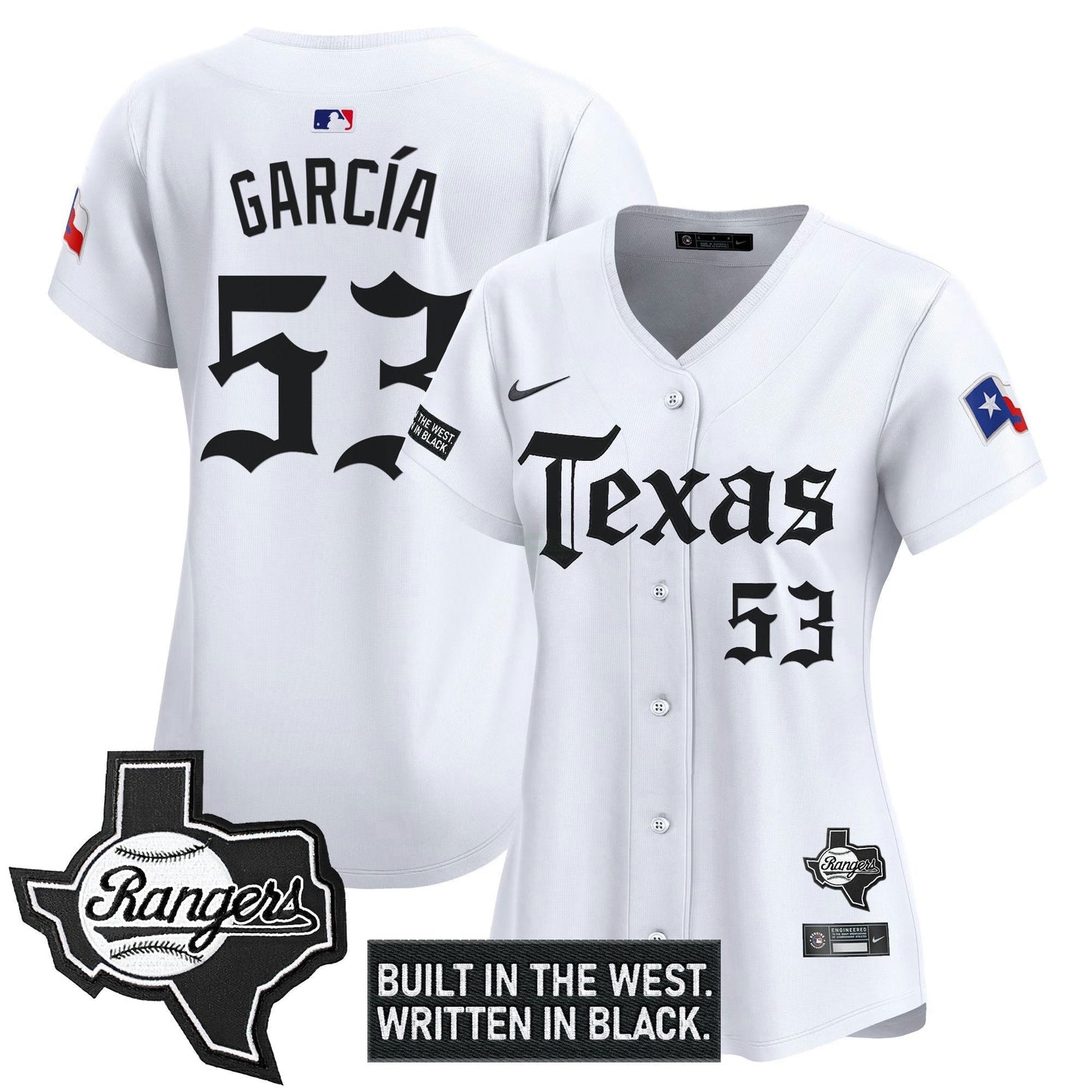Camisa MLB Women’s Texas ‘Gothic Frontier Edition’ Vapor Premier Limited Jersey