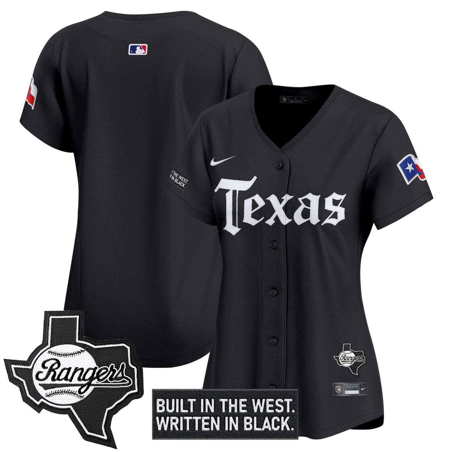 Camisa MLB Women’s Texas ‘Gothic Frontier Edition’ Vapor Premier Limited Jersey