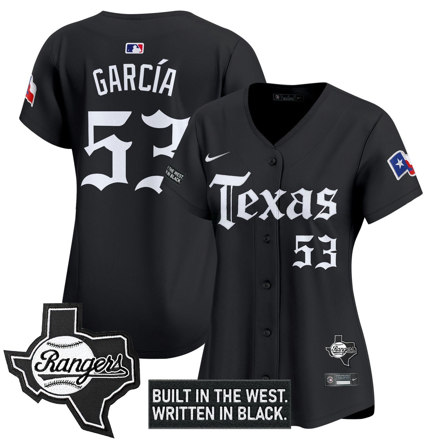 Camisa MLB Women’s Texas ‘Gothic Frontier Edition’ Vapor Premier Limited Jersey