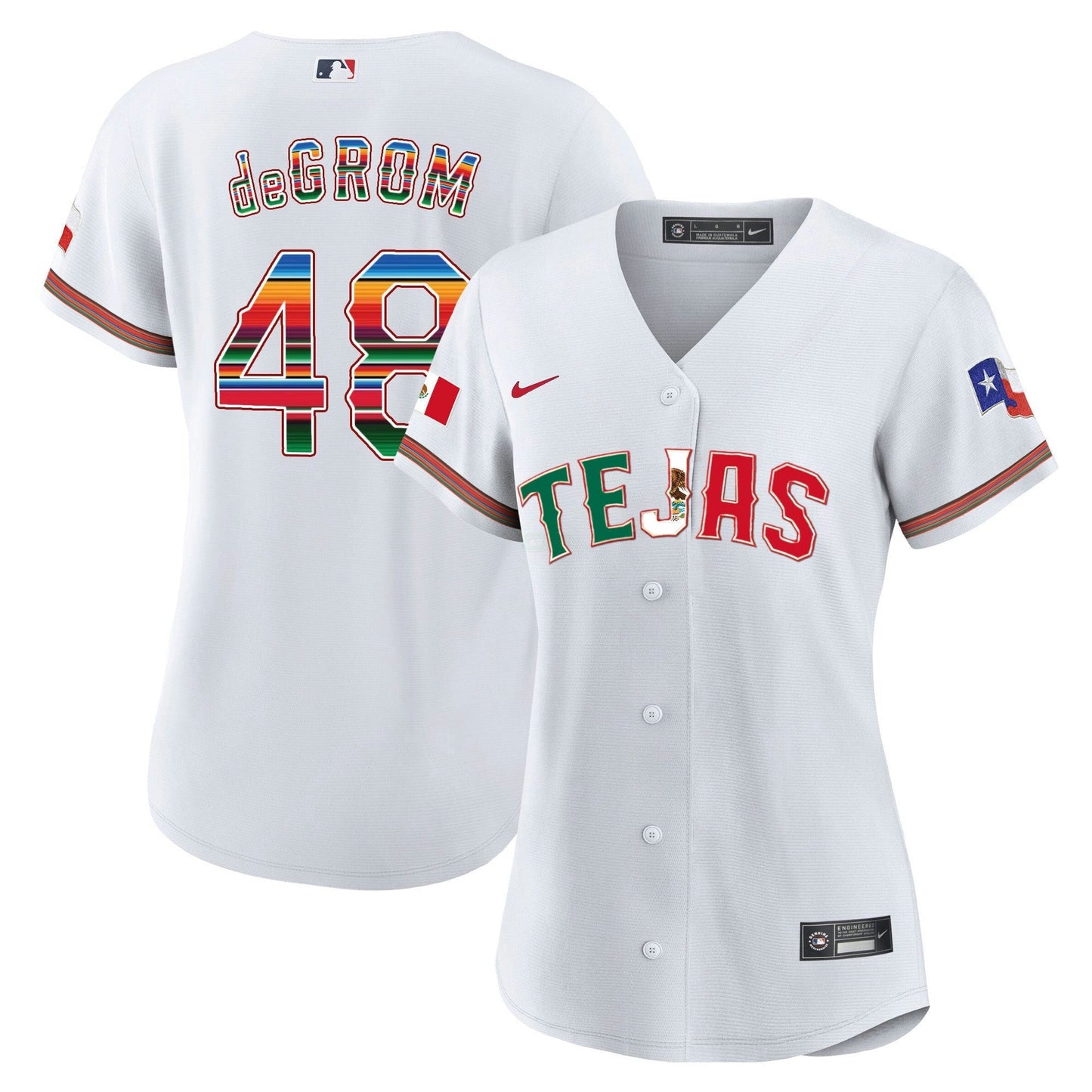 Camisa MLB Women’s Texas Mexico Flag Jersey