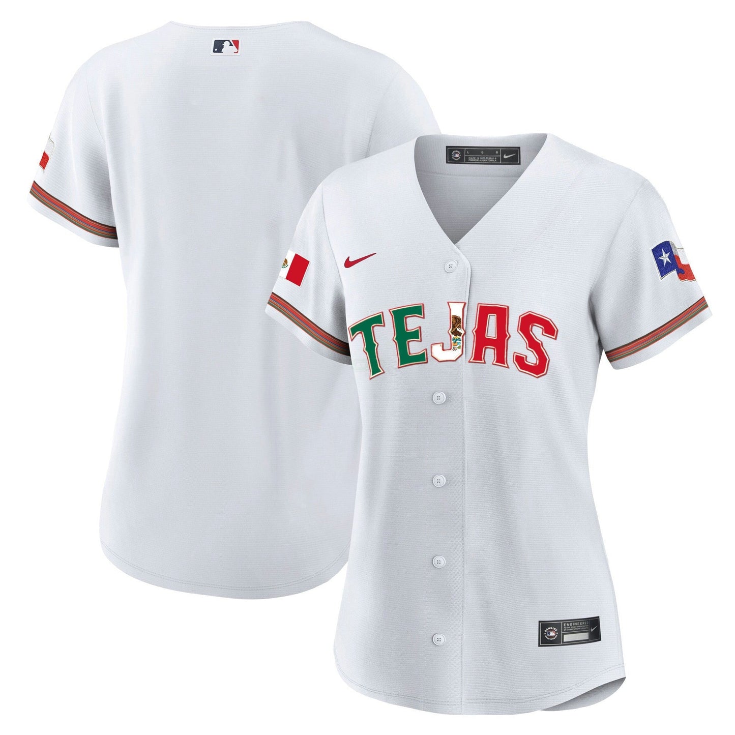 Camisa MLB Women’s Texas Mexico Flag Jersey