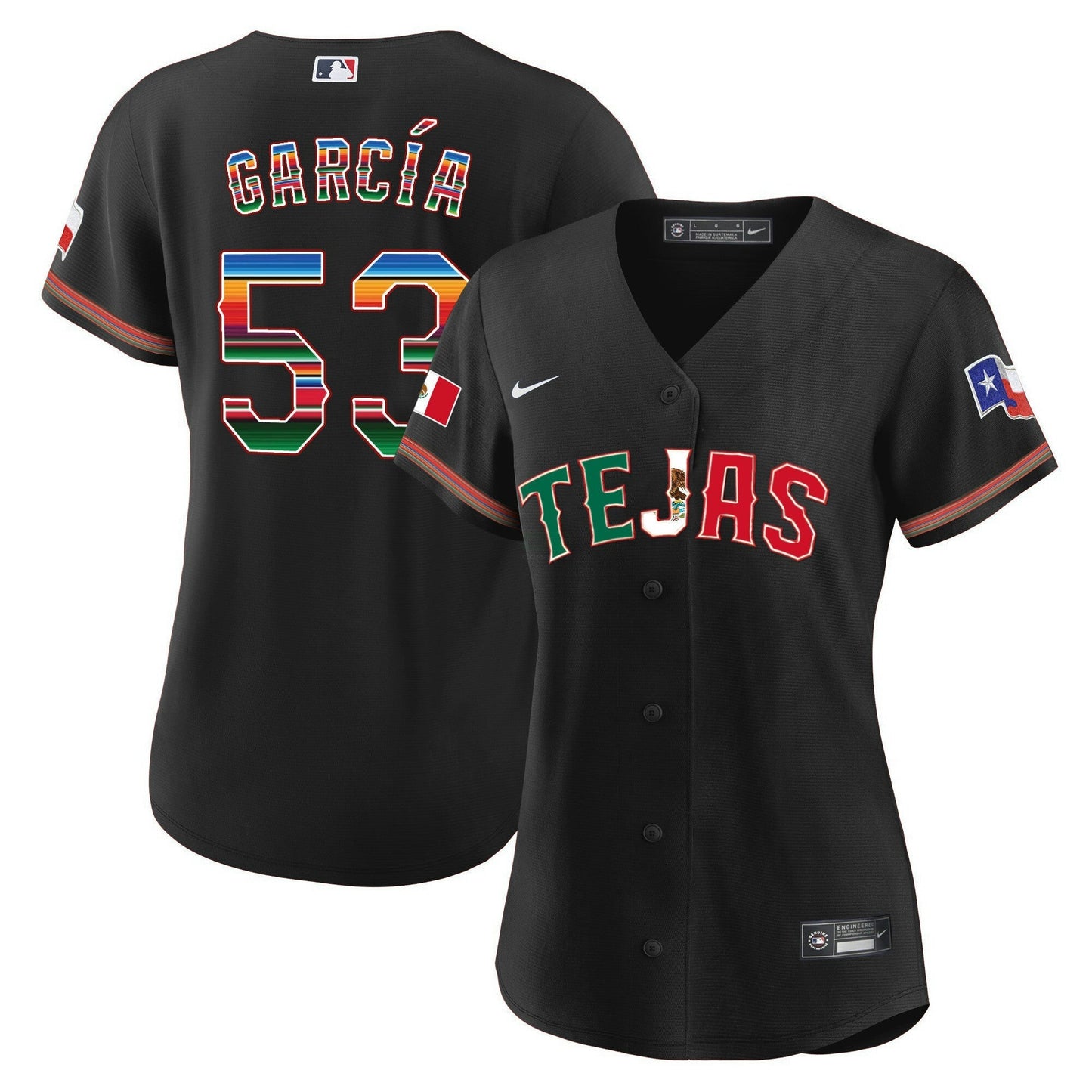 Camisa MLB Women’s Texas Mexico Flag Jersey
