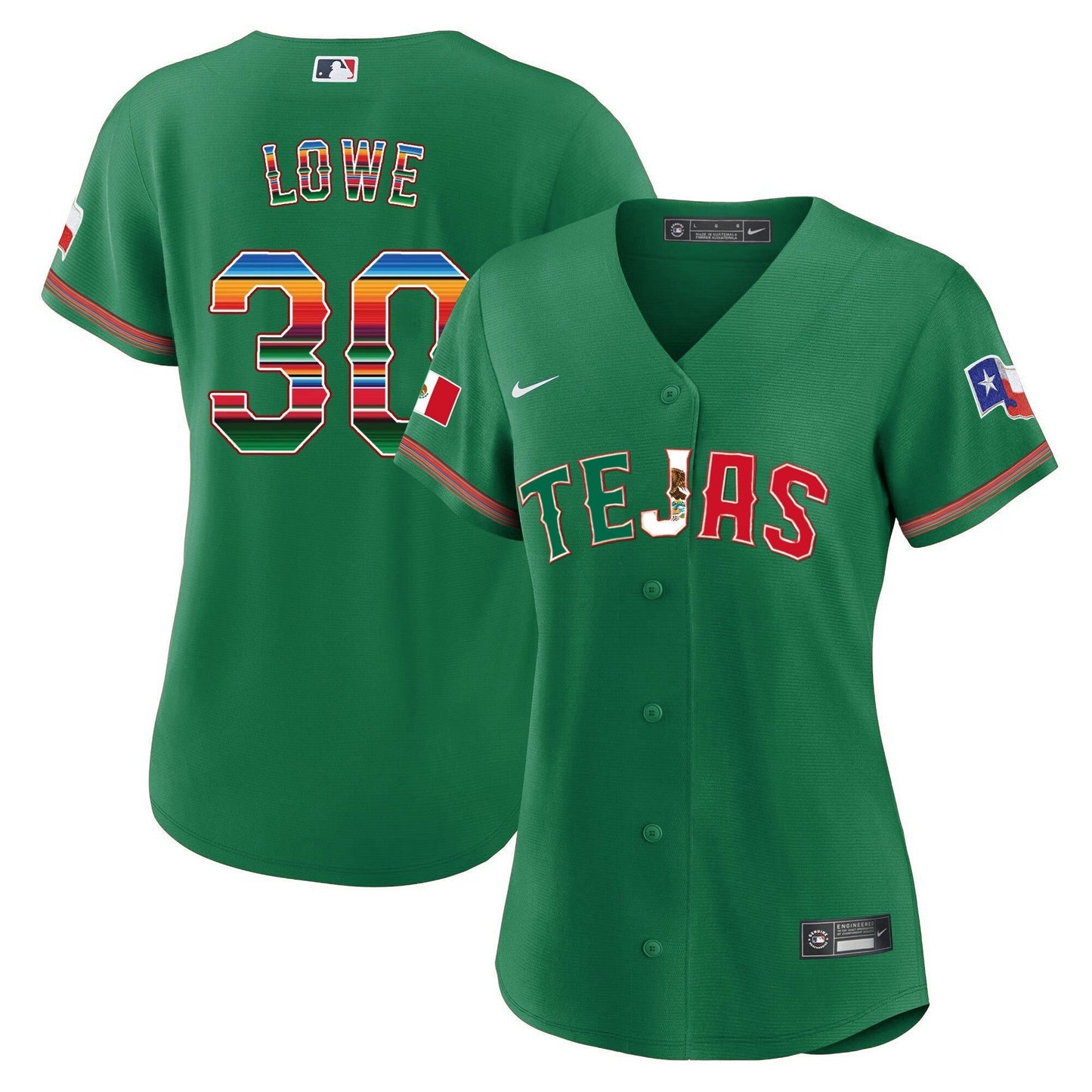 Camisa MLB Women’s Texas Mexico Flag Jersey
