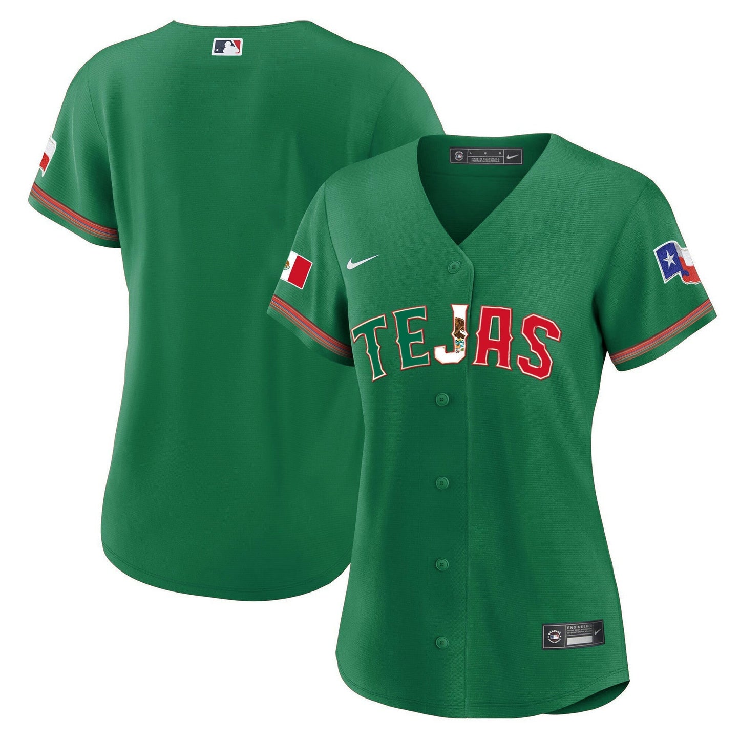 Camisa MLB Women’s Texas Mexico Flag Jersey