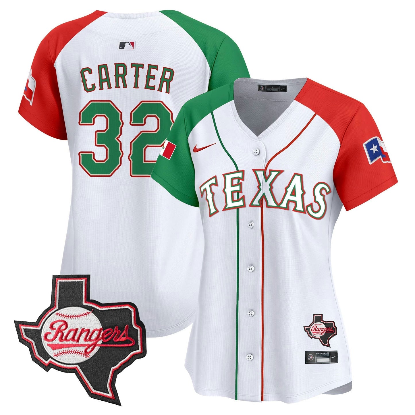 Camisa MLB Women’s Texas Mexico Texas Patch Vapor Premier Limited Jersey