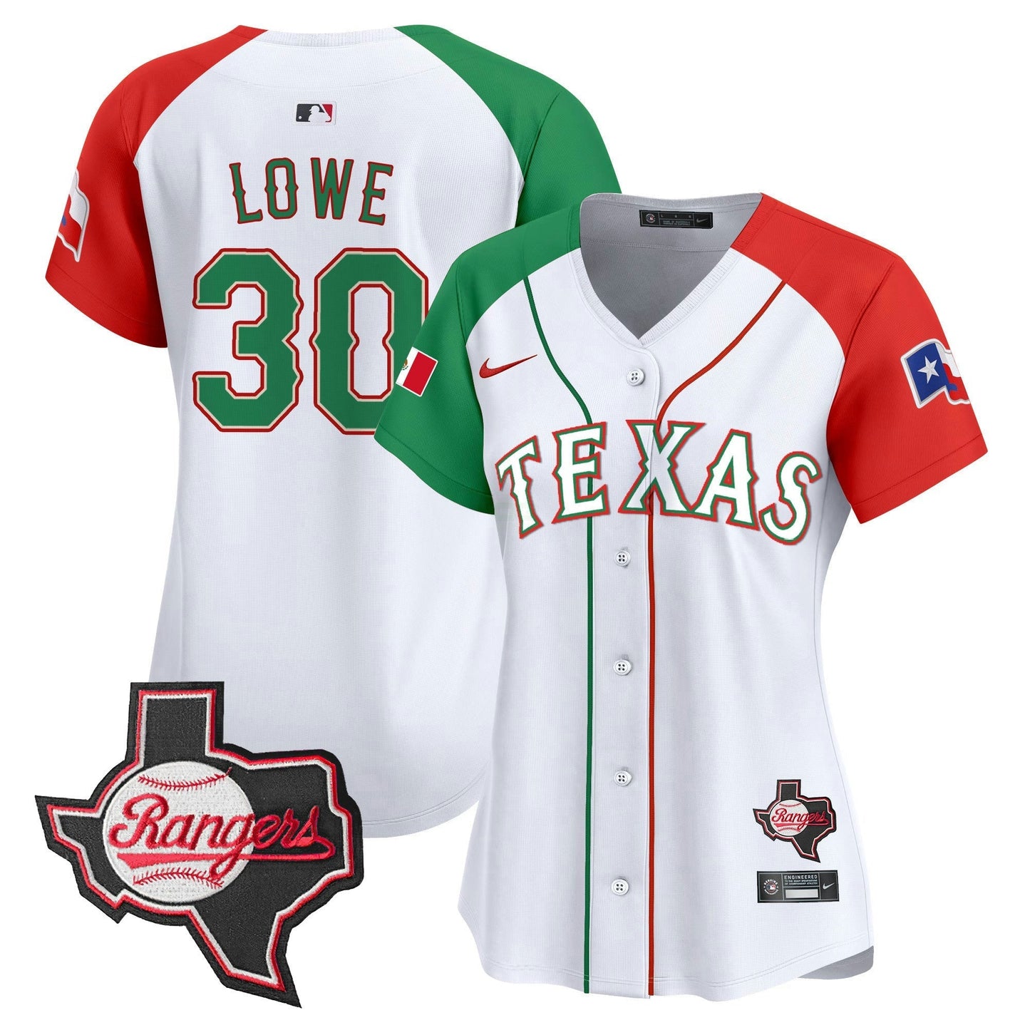 Camisa MLB Women’s Texas Mexico Texas Patch Vapor Premier Limited Jersey