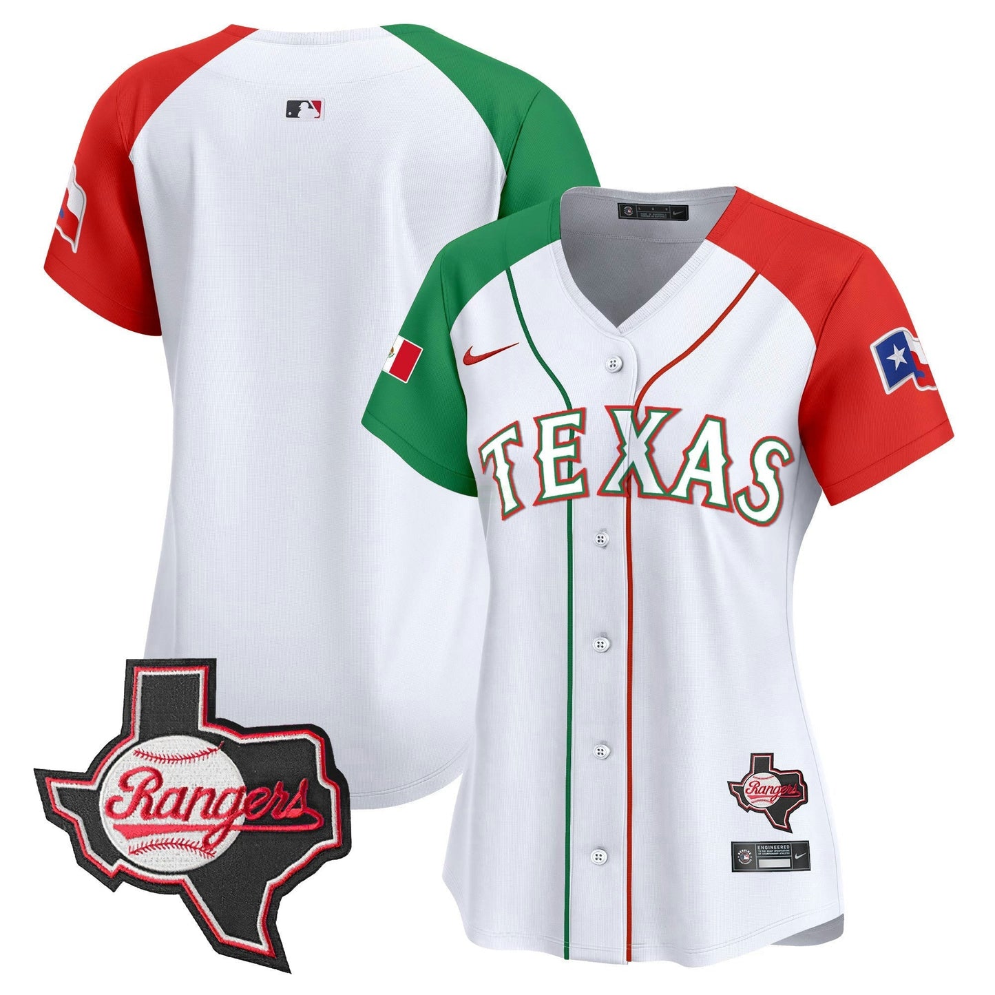Camisa MLB Women’s Texas Mexico Texas Patch Vapor Premier Limited Jersey