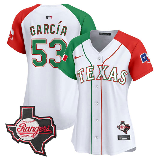 Camisa MLB Women’s Texas Mexico Texas Patch Vapor Premier Limited Jersey